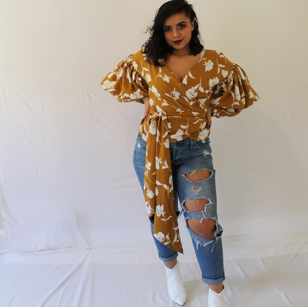 Wrap blouse